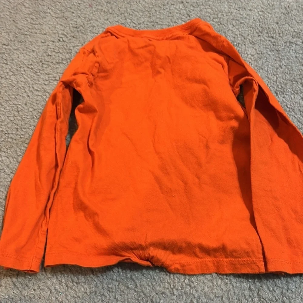 The Children’s Place Jaco lantern long sleeve orange shirt Size 4T Halloween